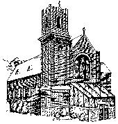 Sketch of Queen of Peace Church